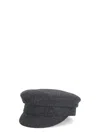 Ruslan Baginskiy Monogram-embroidered Baker Boy Cap In Grey