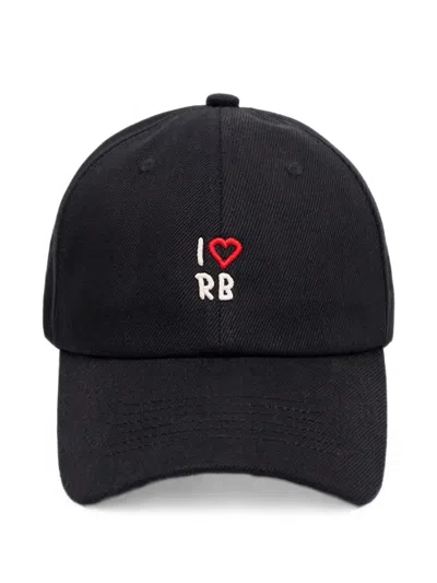 Ruslan Baginskiy I Love Rb Embroidered Baseball Cap In Black