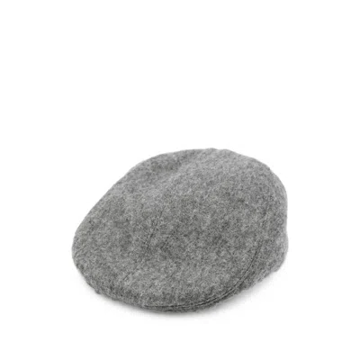 Ruslan Baginskiy Ivc031 Wool-blend Brushed Flat Cap In Green