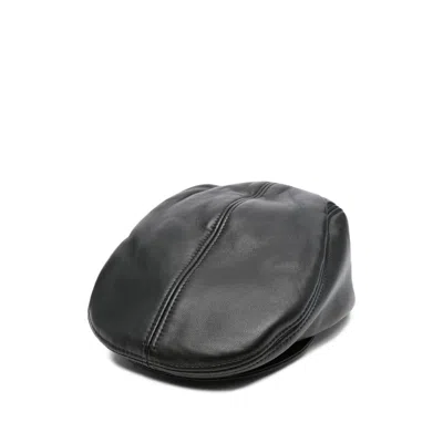 Ruslan Baginskiy Ivc033 Leather Flat Cap In Metallic