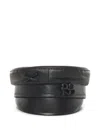 Ruslan Baginskiy Leather Cross-detail Hat In Black