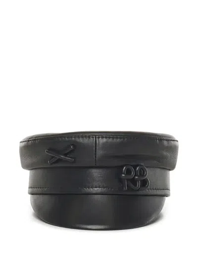 Ruslan Baginskiy Leather Cross-detail Hat In Multi