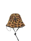 Ruslan Baginskiy Leopard-print Drawstring Bucket Hat In Brown