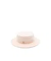 Ruslan Baginskiy Letter-decorated Flat-topped Hat In White