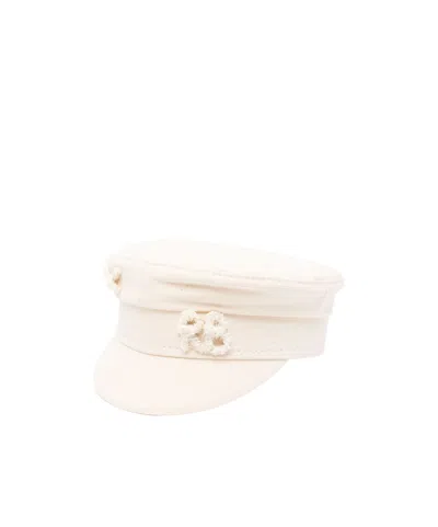 Ruslan Baginskiy Letter Logo Hat In White