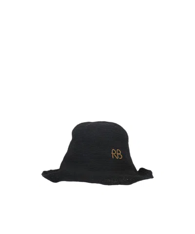 Ruslan Baginskiy Straw Sun Hat In Black