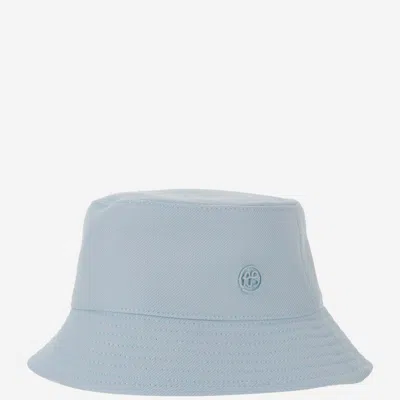 RUSLAN BAGINSKIY LIGHT BLUE LOGO TEXTURED BUCKET HAT