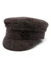 Ruslan Baginskiy Brown Logo-embellished Baker Boy Cap In Brown