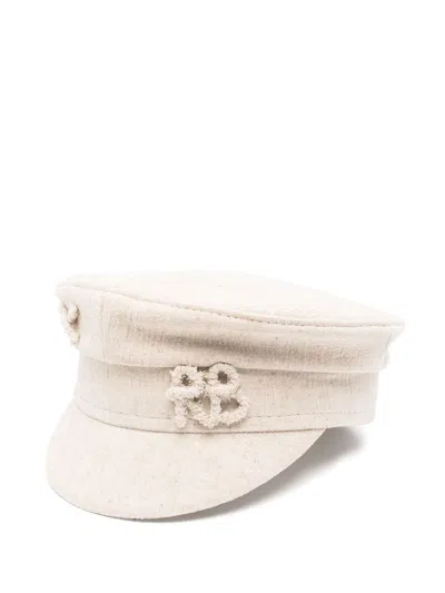 Ruslan Baginskiy Logo-appliqué Baker Boy Hat In Neutrals