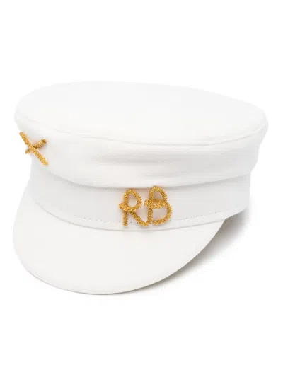 Ruslan Baginskiy Logo-appliqué Baker Boy Hat In White