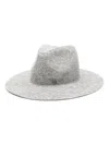 RUSLAN BAGINSKIY LOGO-APPLIQUÉ FEDORA HAT