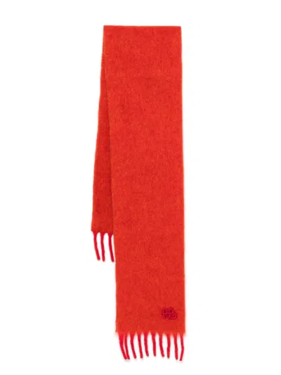 Ruslan Baginskiy Logo-appliqué Scarf In Orange