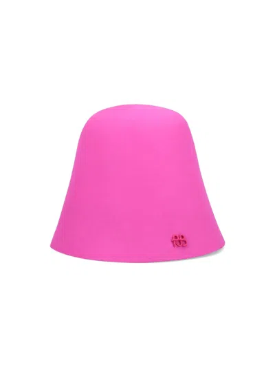 Ruslan Baginskiy Wide Brim Soft Texture Hat In Pink