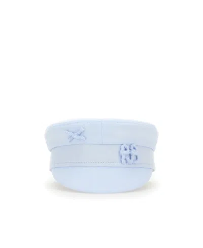 Ruslan Baginskiy Women's Baker Boy Hat In Baby Blue