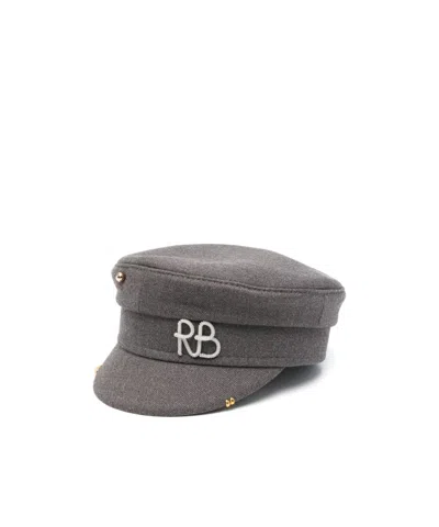 Ruslan Baginskiy Grey Logo-plaque Baker Boy Hat