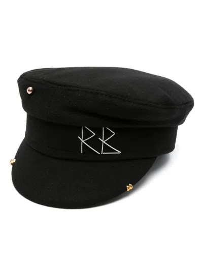 Ruslan Baginskiy Logo-embellished Baker Boy Cap In Black