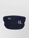 Ruslan Baginskiy Black Crystal-embellished Cotton Baker Boy Cap In Blue