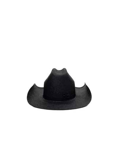 Ruslan Baginskiy Logo Embellished Cowboy Hat In Black
