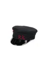 Ruslan Baginskiy Baker Boy Cap In Black