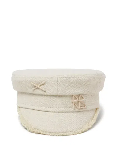 Ruslan Baginskiy Logo-embroidered Beret In Nude