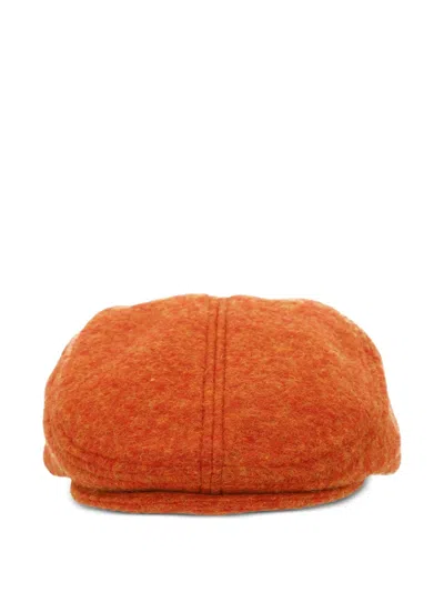 Ruslan Baginskiy Logo-embroidered Beret In Orange