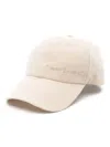 Ruslan Baginskiy Logo-embroidered Canvas Cap In White