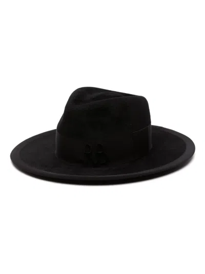 Ruslan Baginskiy Logo-embroidered Fedora Hat In Black