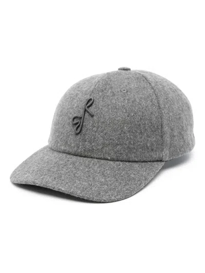 Ruslan Baginskiy Logo-embroidered Felted Cap In Grey