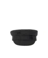 Ruslan Baginskiy Logo Embroidered Newsboy Hat In Black