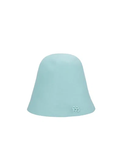 Ruslan Baginskiy Relaxed Soft Texture Hat In Cyan