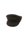 Ruslan Baginskiy Logo-embroidered Baker Boy Hat In Brown