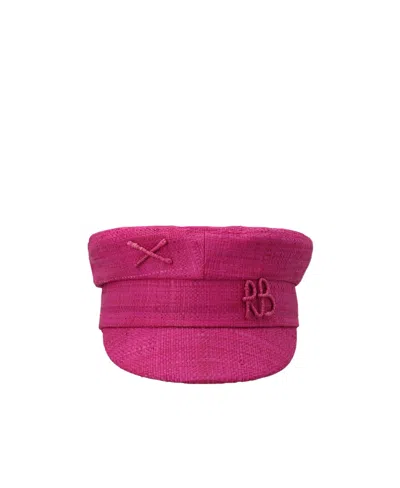 Ruslan Baginskiy Baker Boy Hat In Fuchsia