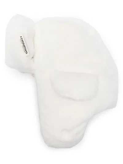 Ruslan Baginskiy Logo-patch Faux Fur Hat In White