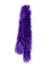 Ruslan Baginskiy Purple Fur Scarf In Purple