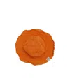 Ruslan Baginskiy Logo-patch Knitted Straw Bucket Hat In Orange