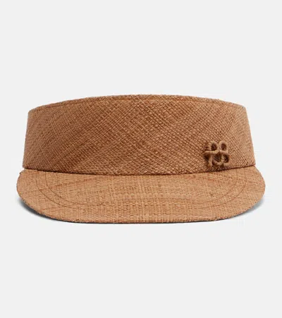 Ruslan Baginskiy Logo Straw Visor In Brown
