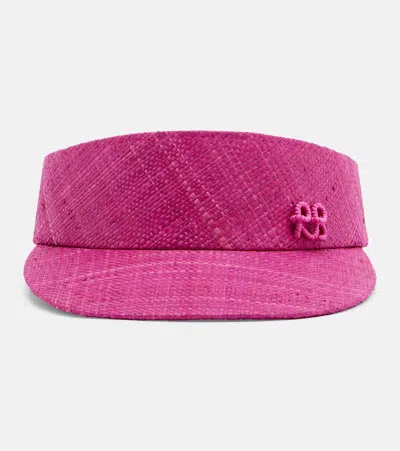 Ruslan Baginskiy Logo Straw Visor In Pink