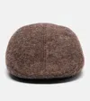 Ruslan Baginskiy Logo Wool-blend Newsboy Cap In Brown