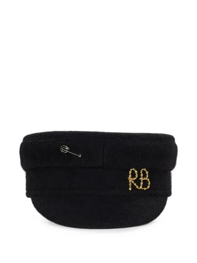 Ruslan Baginskiy Logo-embroidered Baker Boy Hat In Black