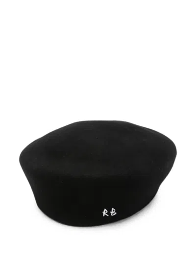 Ruslan Baginskiy Logo-embroidered Beret In Black