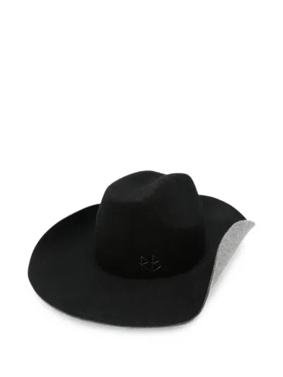 Ruslan Baginskiy Logo-embroidered Felt Hat In Black