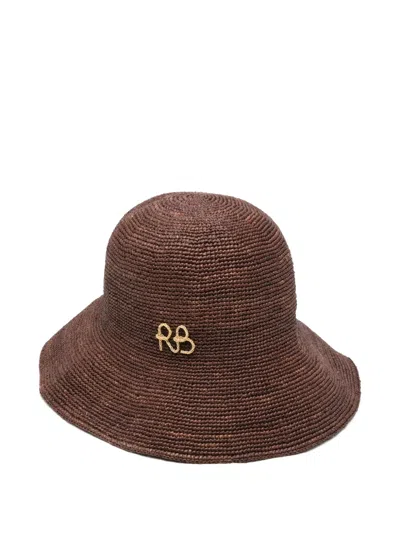 Ruslan Baginskiy Logo-embroidered Sun Hat In Brown