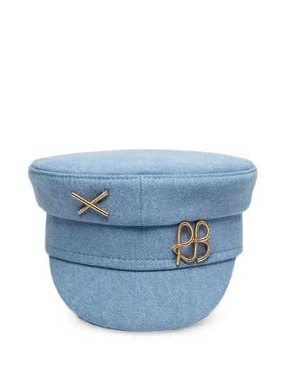 Ruslan Baginskiy Logo-plaque Baker Boy Cap In Blue
