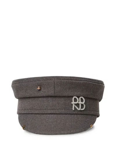 Ruslan Baginskiy Logo-plaque Baker Boy Hat In Gray