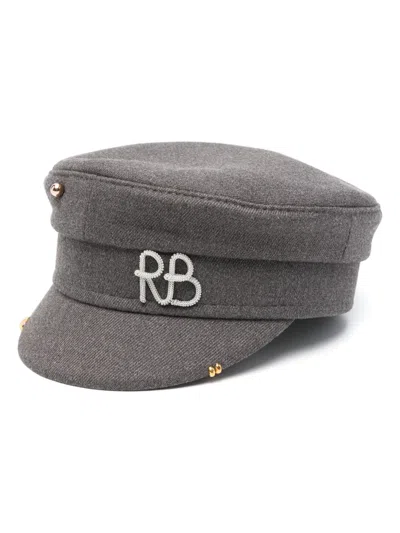Ruslan Baginskiy Grey Logo-plaque Baker Boy Hat