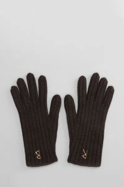 Ruslan Baginskiy Merino Gloves In Brown