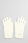 Ruslan Baginskiy Merino Gloves In White