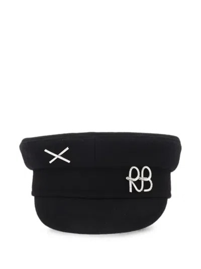 Ruslan Baginskiy Cap Embroidered Crest And Metal Accents In Black