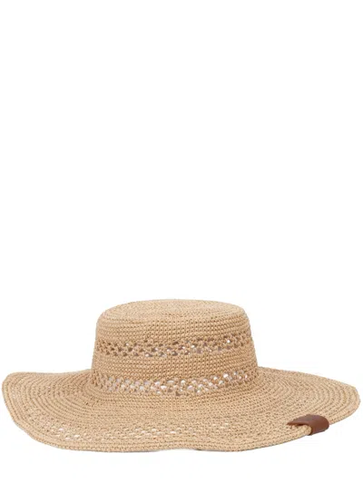 Ruslan Baginskiy Mini Chic Straw Hat For Women - Ss26 In Brown