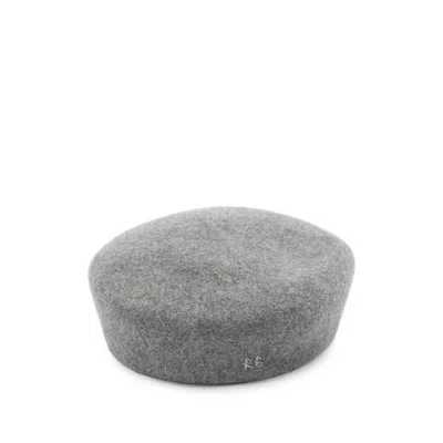 Ruslan Baginskiy Mmm031 Wool Felt Flat Cap In Gray